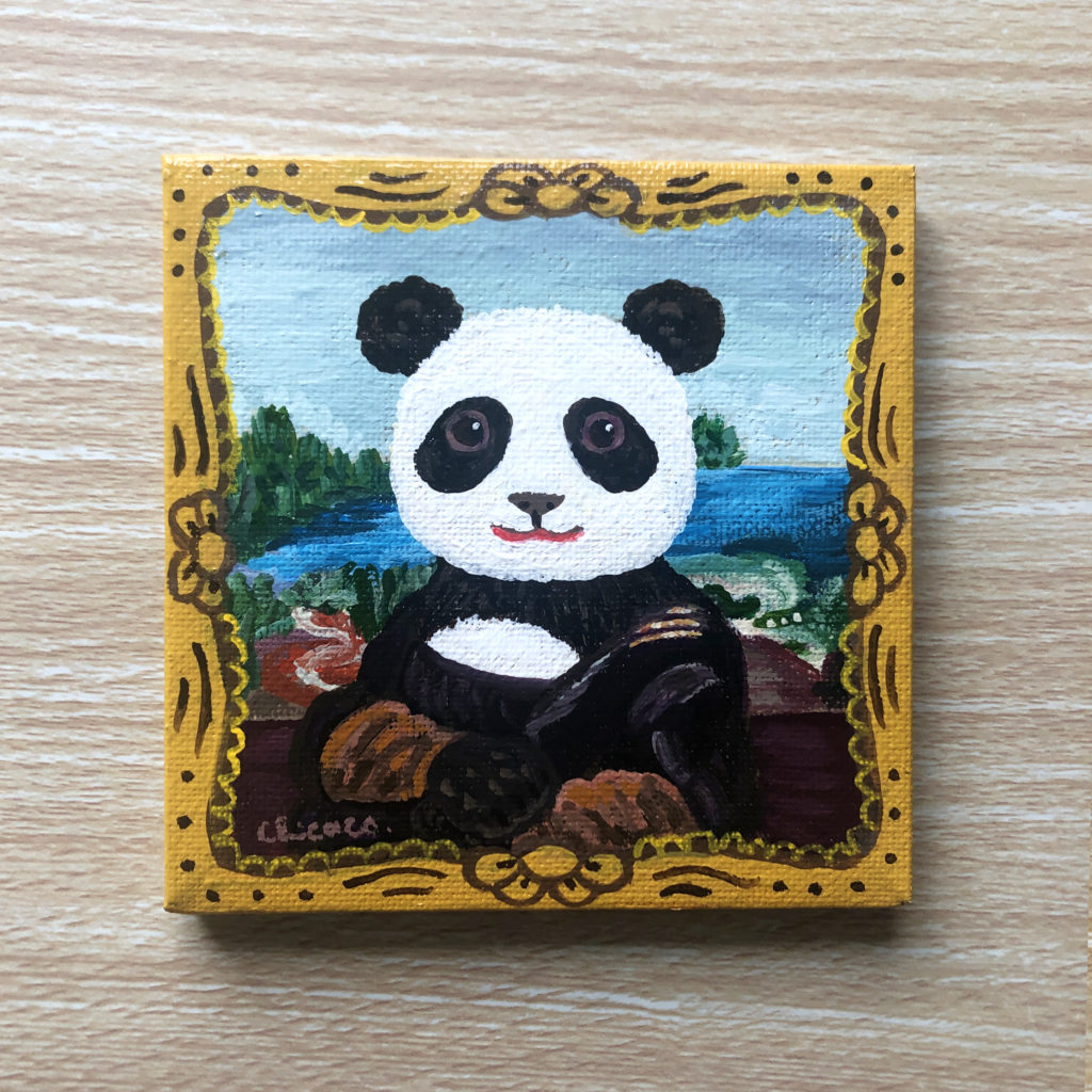 Panda Masterpiece” Mona Lisa ” - Chicaco Toya