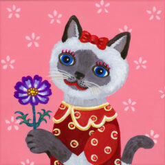 “Flower from Animals”# 003 Siamese cat